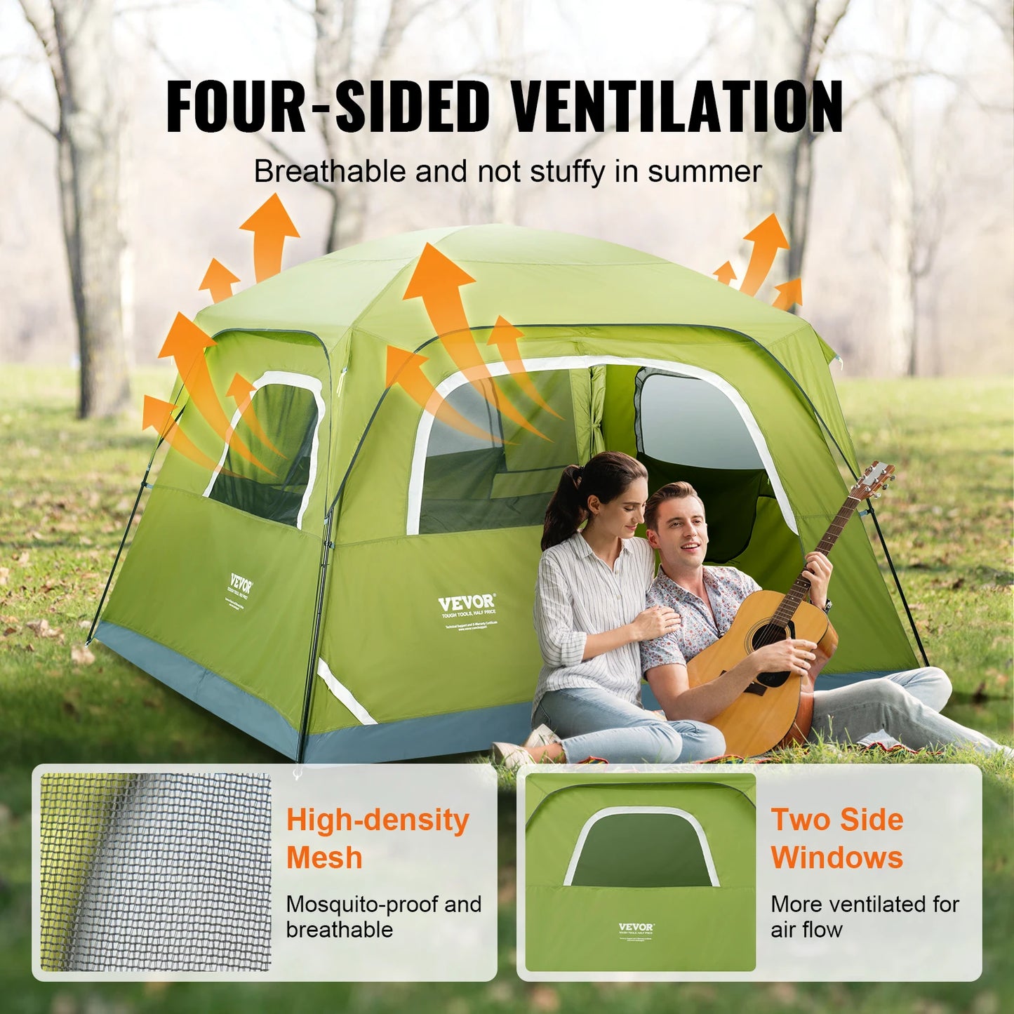 Family 6 Person Tent with Carrying Bag