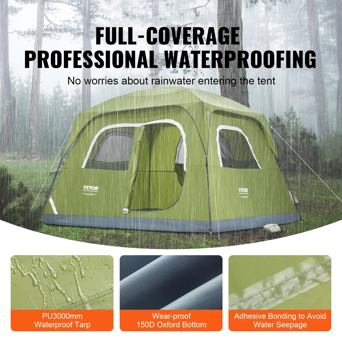 Family 6 Person Tent with Carrying Bag