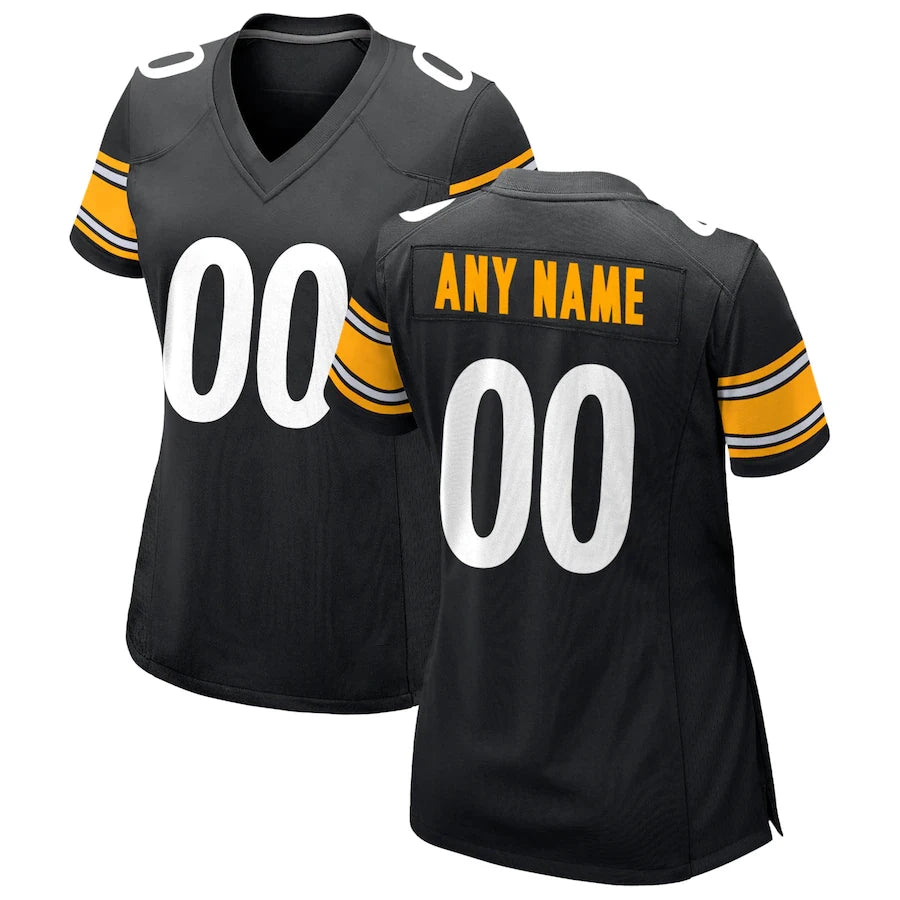 Customized Pittsburgh Football Jersey Personalized Your Name Any Number Size All Stitched XS-6XL