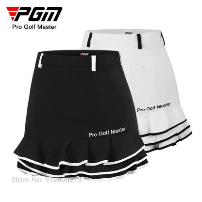 Women Anti-exposure Golf Skirt Girl Fishtail Pencil Skirts Ladies High Waist Pleated Golf Culotte Elegant Slim Sports Skort