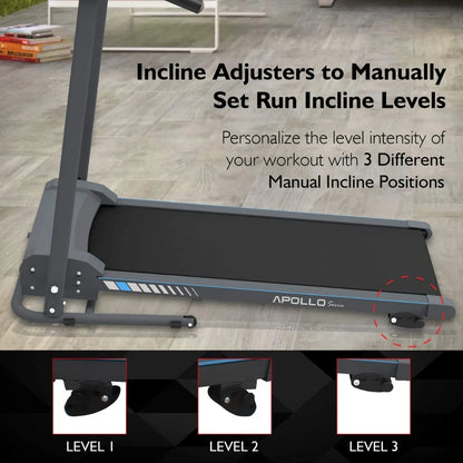 Folding Treadmill - with LCD for Walking & Running