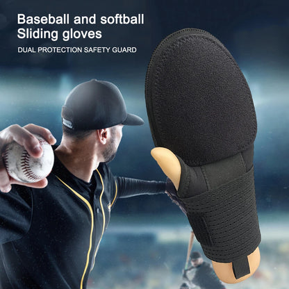 1Pc Baseball Sliding Mitt Training Gloves Hand Protection Right & Left Hand for Base Running