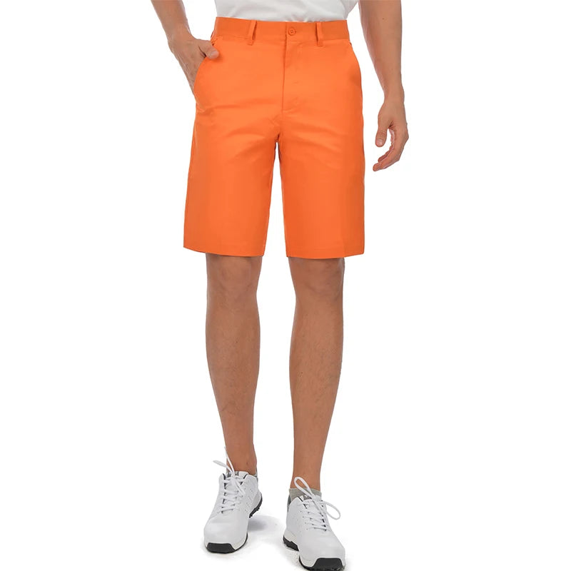 Men's Golf Short  Straight Fit Quick Dry Breathable Bermuda Shorts with Pockets Outdoor Tennis Sportswear Summer