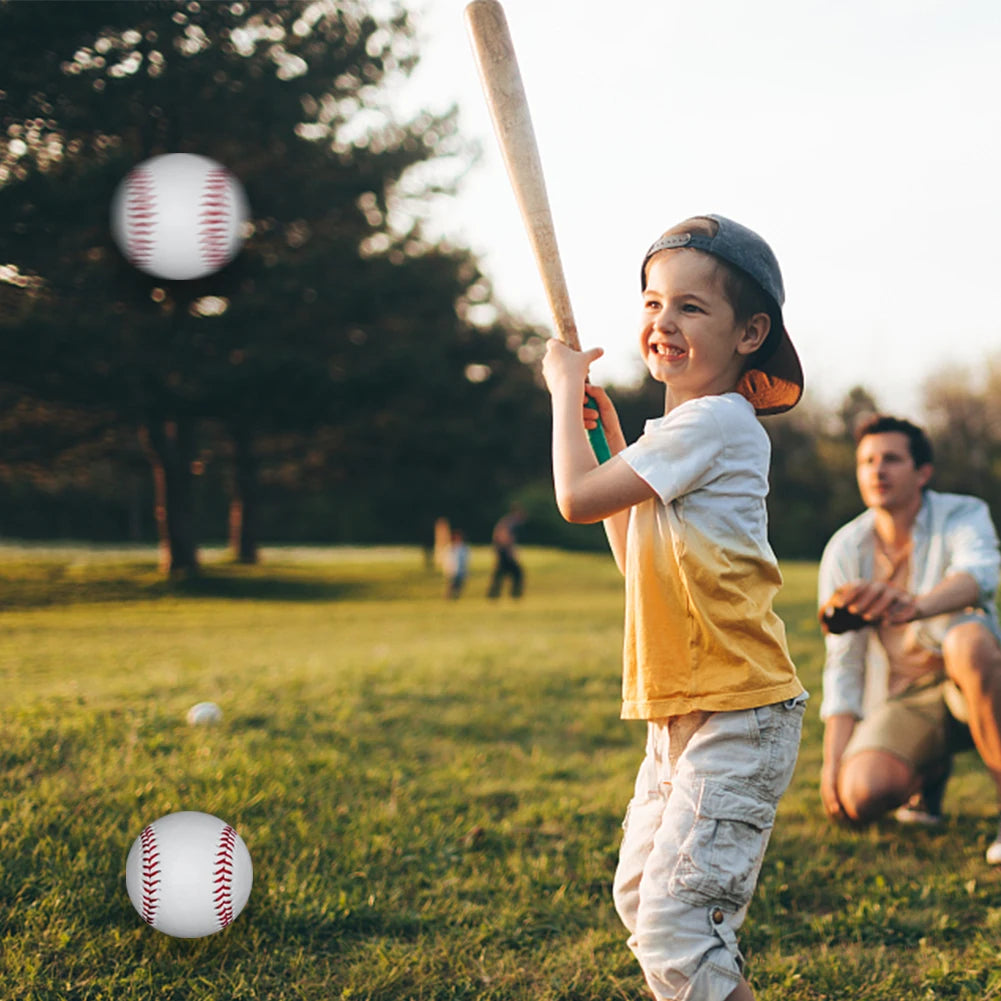 1-9pc  Handmade Baseballs  Rubber Inner Soft Safety Kid  Practice