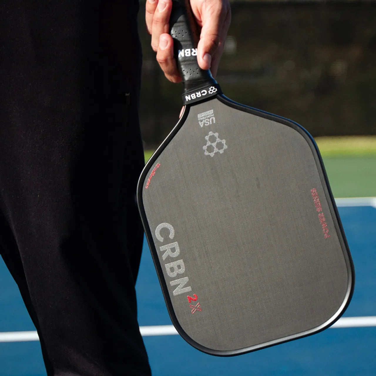 Pickleball Paddle USAPA Approved Carbon Friction Surface Fiber Maximum Spin Lightweight Paddle Dura Foam Edge