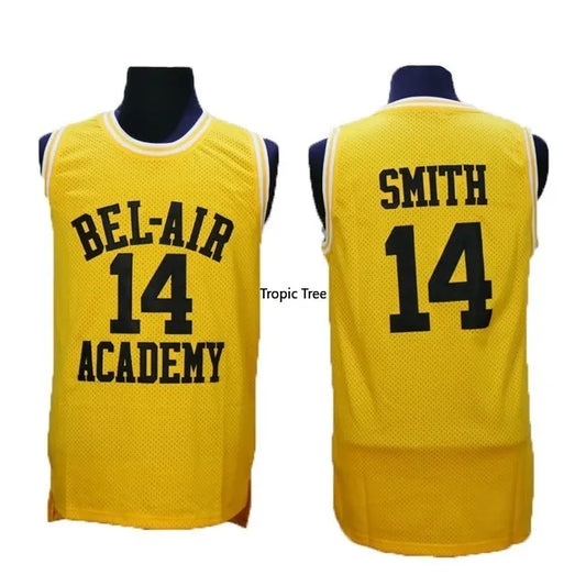 Will Smith Basketball Jersey 14 Bel Air Academy  Banks Stitched Men's Sport Shirt S-XXXL