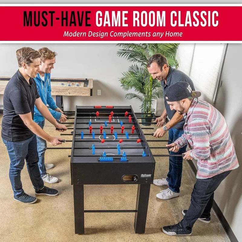 Full Size Foosball Table – Black, Oak, or White