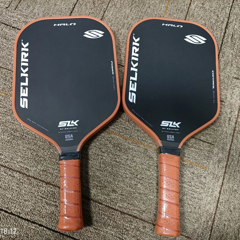 Control MAX XL Pickleball Paddle Raw Carbon Fiber  with a - Power Polymer Core