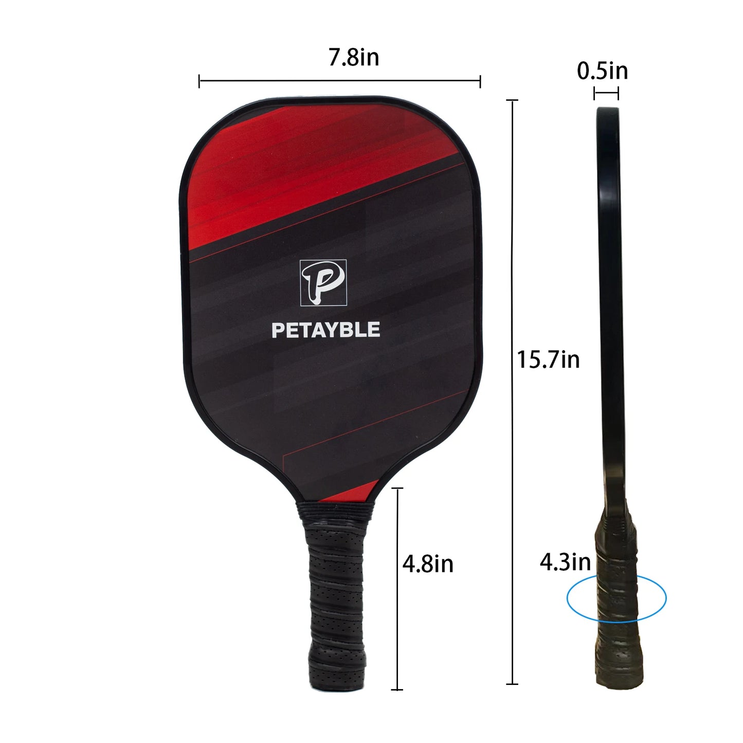 Fiberglass Surface Set of 2 Paddles, 4 Pickleball Balls and 1 Carry Bag