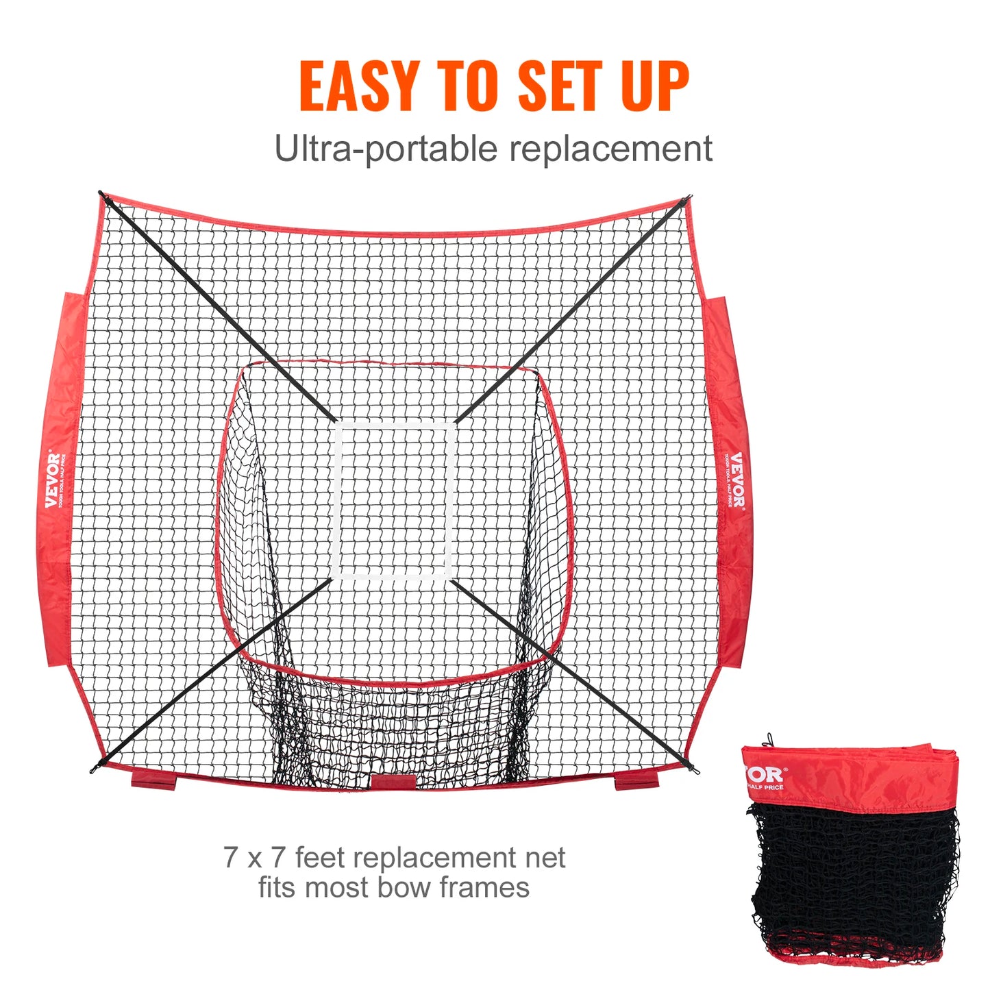 Baseball Softball Practice Net With Strike Zone