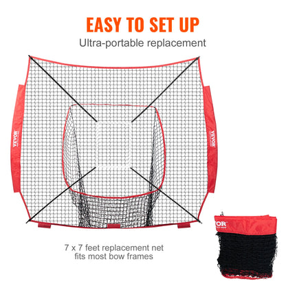 Baseball Softball Practice Net With Strike Zone