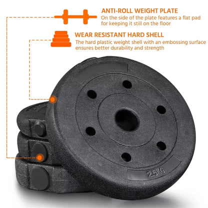 66 Lb. Adjustable Dumbbell Free Weight Set