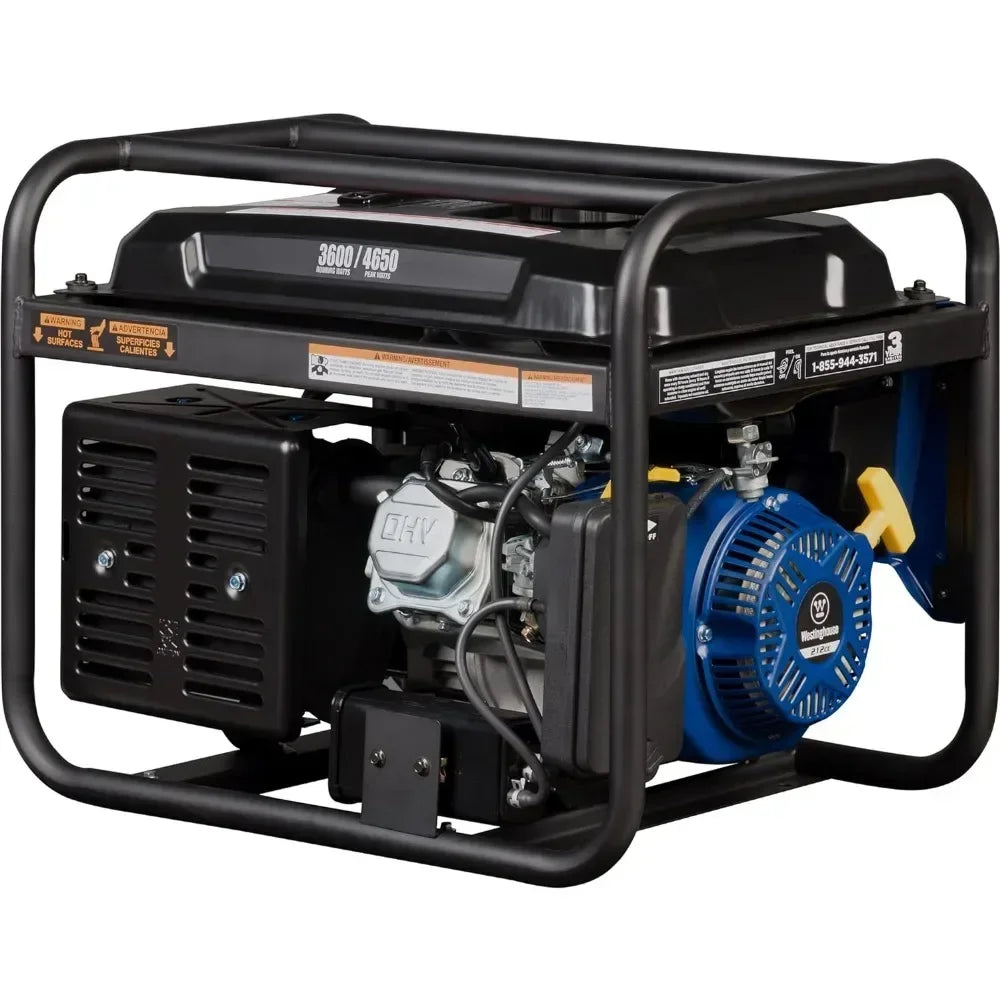 Outdoor Power 4650 Peak Watt Portable Generator RV Ready 30A Outlet Gas Powered CO Sensor CARB Compliant